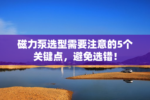 磁力泵选型需要注意的5个关键点，避免选错！