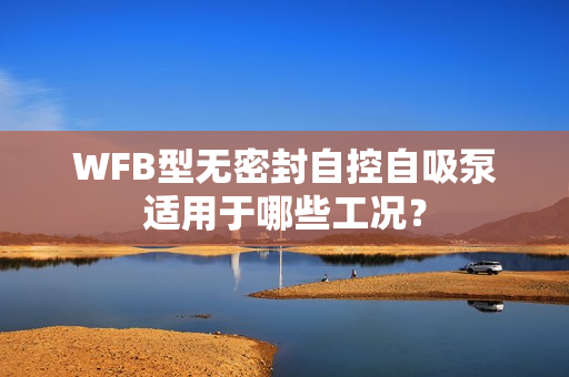 WFB型无密封自控自吸泵适用于哪些工况？